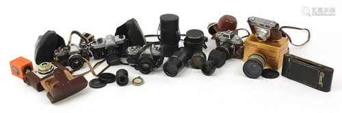 Vintage and later cameras, lenses and accessories