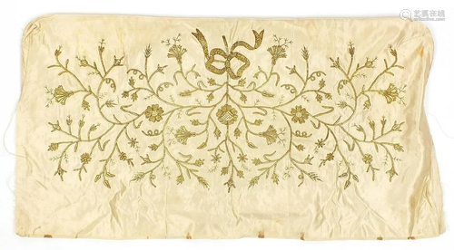 Early 19th century Ottoman textile with gold thread