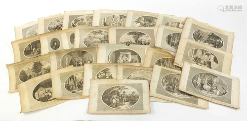 Collection of 18th century engravings made for