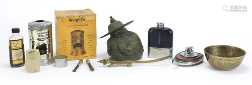 Sundry items including a Wright's Coal Tar Vaporiser