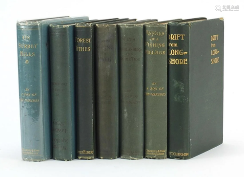 Seven hardback books by A Son of The Marshes including