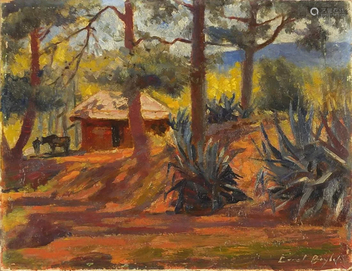 After Errol Stephen Boyley - Eastern wood scene, oil on