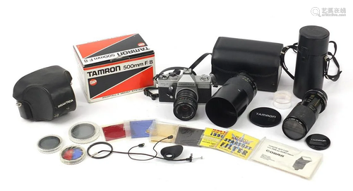 Vintage and later cameras and accessories including