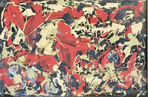 LAURIE VAUGHN ABSTRACT ACRYLIC ON CANVAS V$5,000