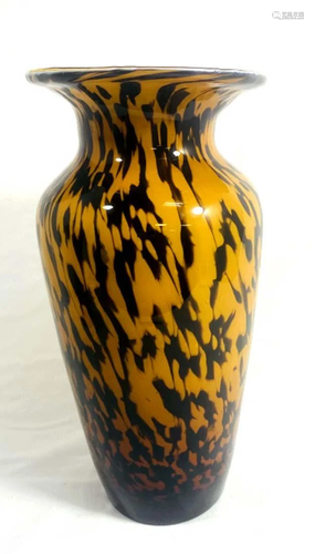 GORGEOUS VENETIAN ART GLASS DECO SPOT VASE