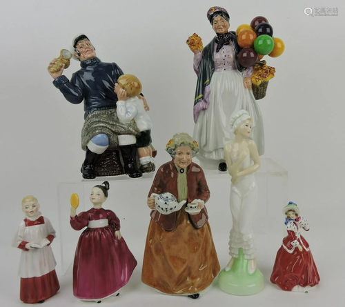 Royal Doulton lot of 7 figures: