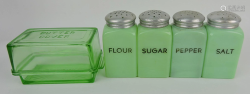 Jadeite flour, sugar, salt & pepper