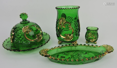 EAPG green Croesus lot of 4 pieces: