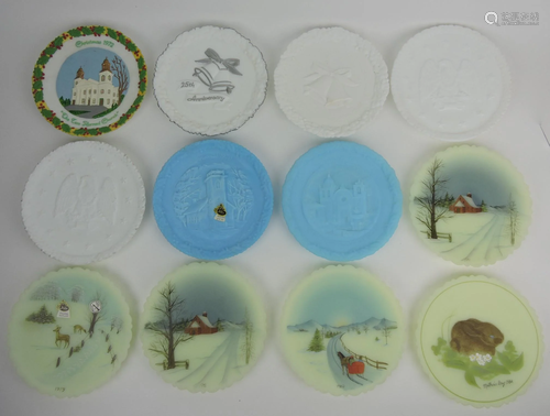 Fenton lot of 12 collector plates