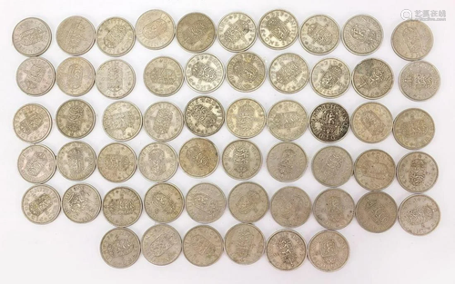 Collection of British pre decimal shillings