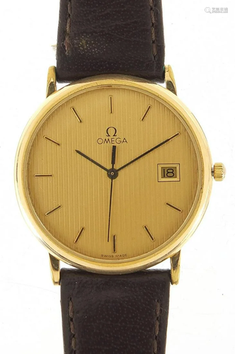 Omega Deville, gentlemen's quartz wristwatch with date