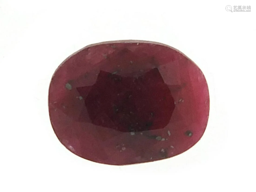 Ruby gemstone with certificate, 11.95 carat