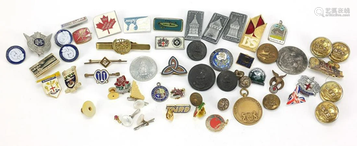 Vintage and later badges including Battersea Dog's and