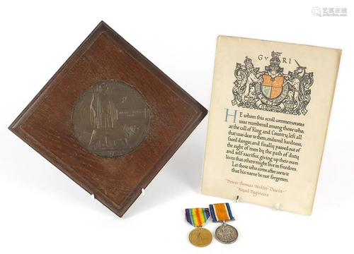 British military World War I medal group relating to