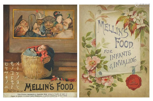 Two Mellin's Food advertising prints, each printed by F