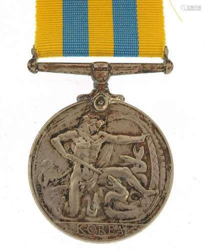 British military Elizabeth II Korea medal awarded to