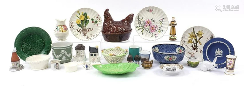 Victorian and later china including Spode vase,