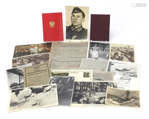 German military interest ephemera including veteran's