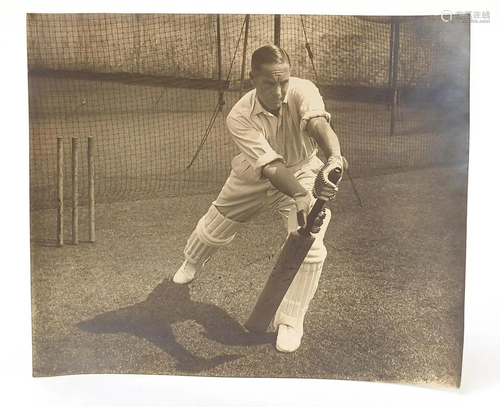 Cricketing interest photograph signed by Herbert