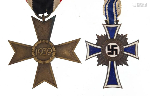 Two German military interest medals including a