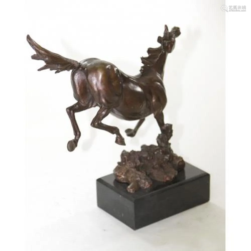 Wild Horse Bronze Sculpture