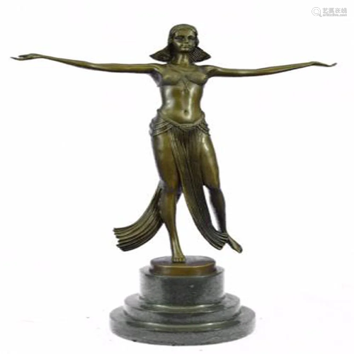 Belly Dancer Bronze Figurine