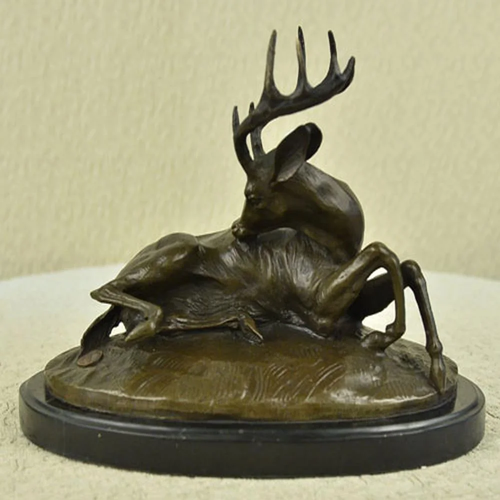 Trophy Antelope Buck Bronze Sculpture