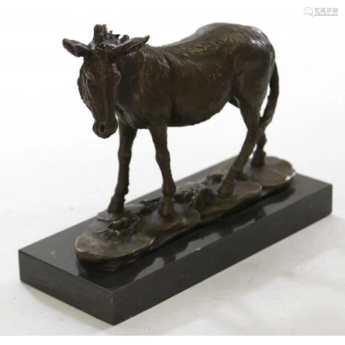 Donkey Bronze Sculpture