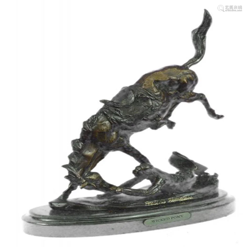 Fallen Man From Horse Bronze Sculpture