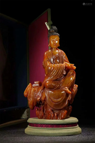 Old stock shoushan stone buddha statue ornament,with