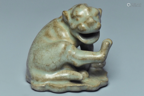 A RUYAO FIGURE OF A LION