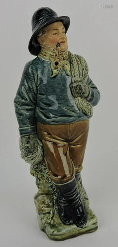 Gesetzl Gesch majolica fisherman