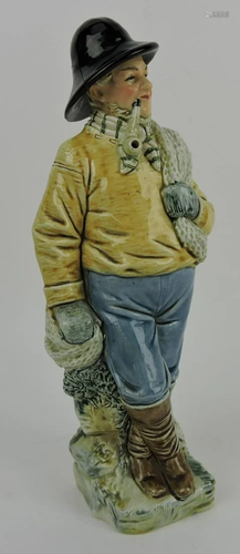 Gesetzl Gesch majolica fisherman