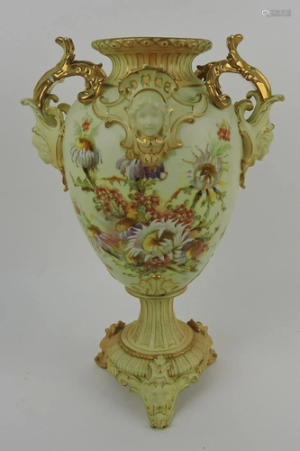 Royal Rudolstadt porcelain two handled