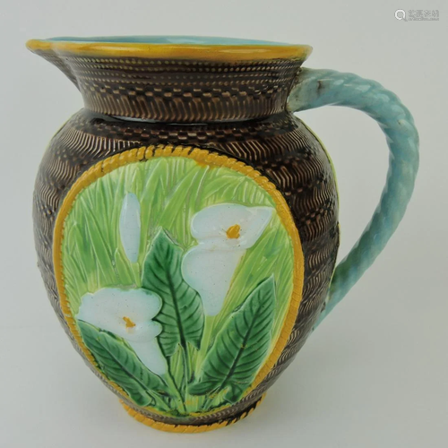 George Jones majolica calla lily