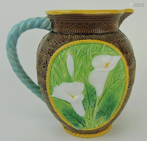 George Jones majolica calla lily