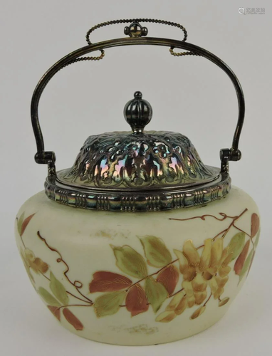 Royal Rudolstadt porcelain covered jar