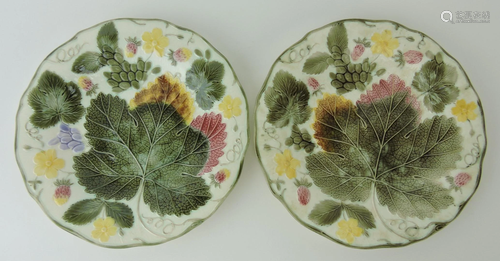 Wedgwood majolica Argenta leaf