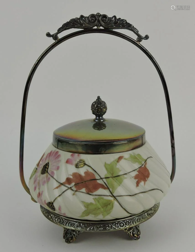 Royal Rudolstadt porcelain covered jar