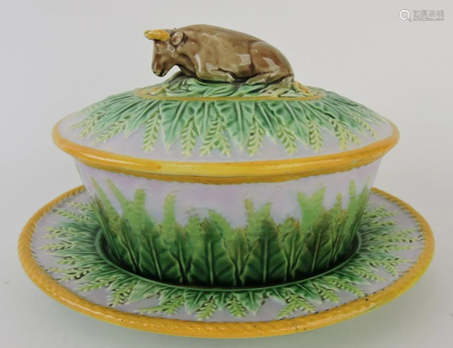 George Jones majolica oval pate