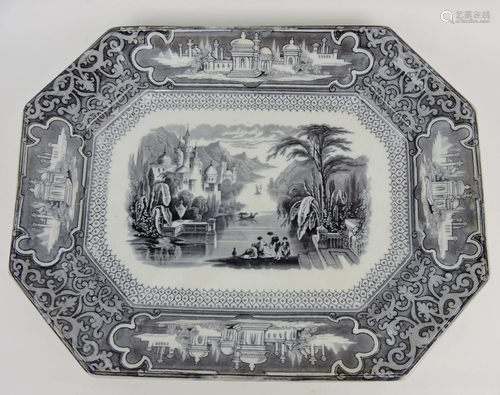 Mulberry transferware Susa platter,