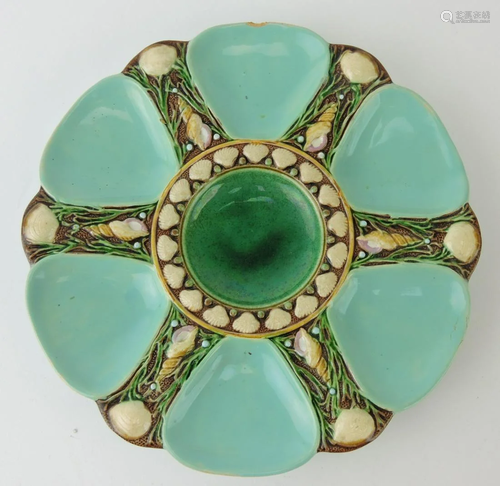 Minton majolica celadon green 6 well