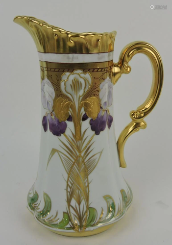 Pickard tankard pitcher with iris and