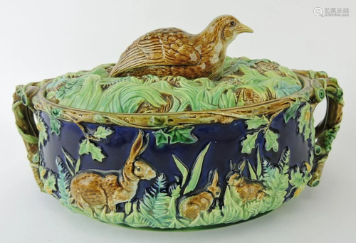 George Jones majolica partridge