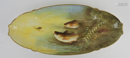 Coronet Limoges large fish platter,