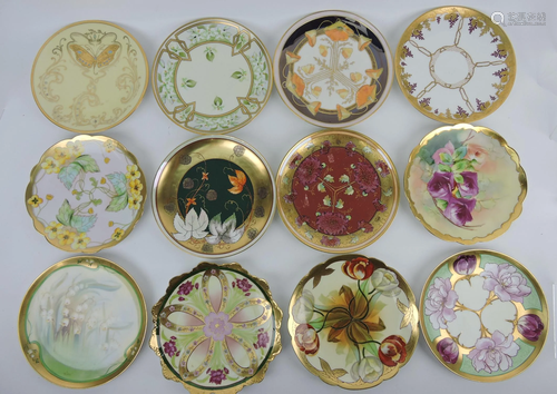 Pickard lot of 12 plates