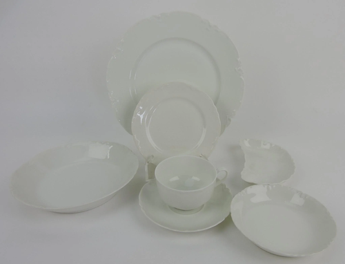 Haviland set of white china: 16 - 9 1/2