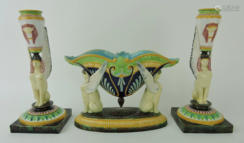 George Jones majolica Egyptian