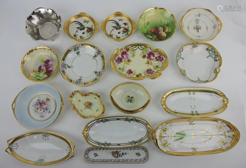 Pickard lot of 17 assorted trays, bowls,