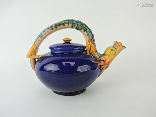 Wedgwood majolica figural teapot with